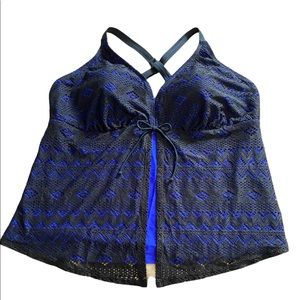 Crochet Style Swim Top - Size 26W